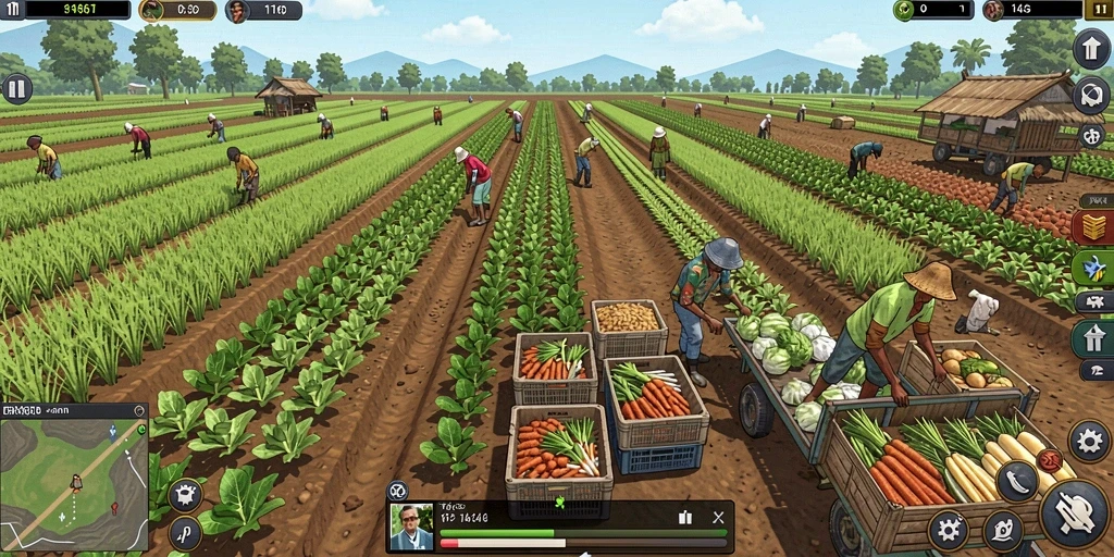 Screenshot menunjukkan sistem peningkatan karakter yang mudah dipahami.