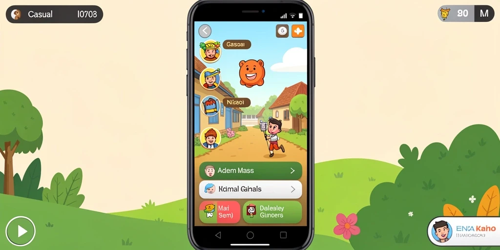 Fitur multiplayer yang memungkinkan bermain bersama teman.