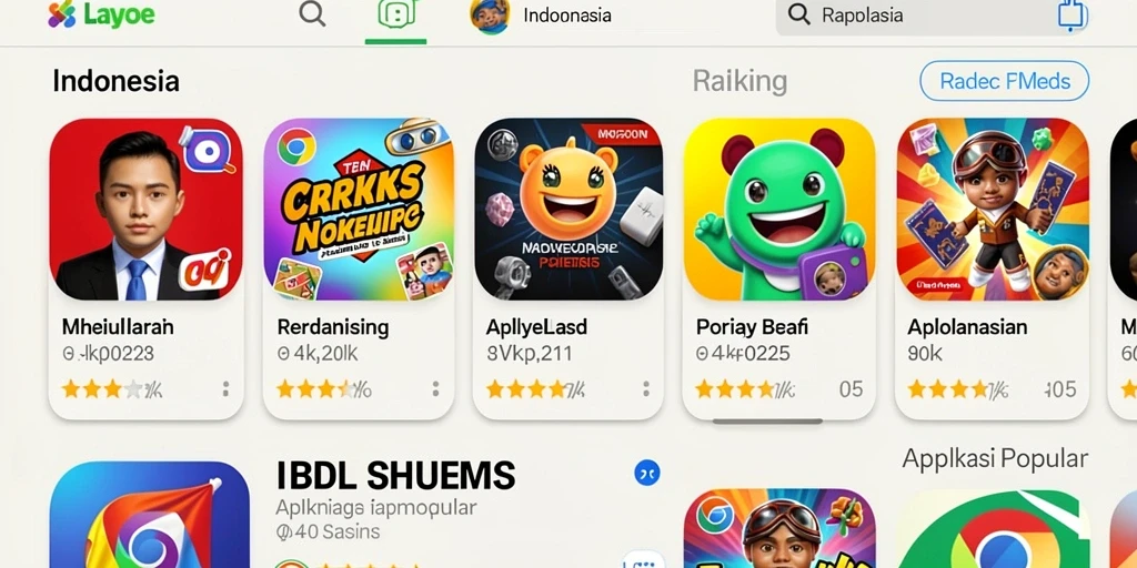 Koleksi senjata dan perlengkapan yang beragam.