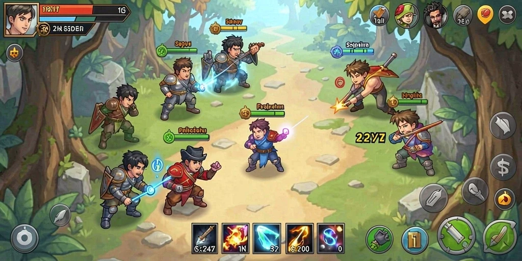 Screenshot memperlihatkan opsi peningkatan karakter yang menarik.